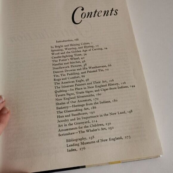 1975 Folk Arts & Crafts of New England HC Book EX-LIBRARY Antiques Collectibles - Picture 7 of 10